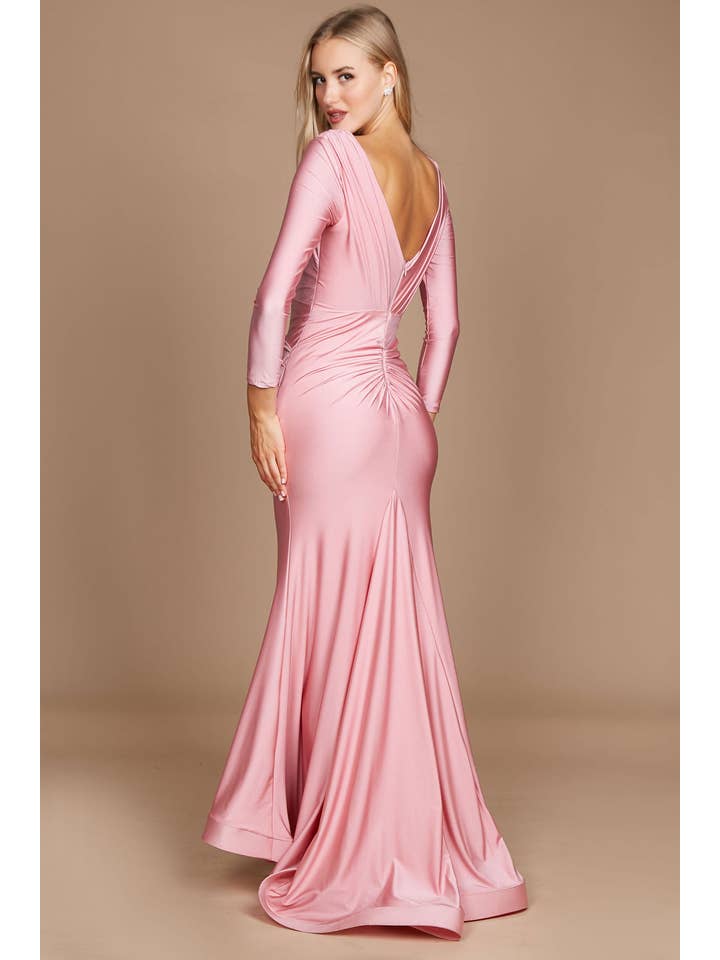 Kos Couture - Wholesale Gown - Women's - Long Sleeve Formal Evening Dress 15