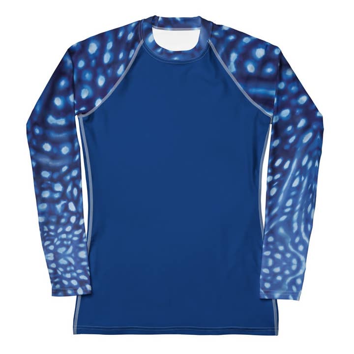 Whale Shark Constellation Rash Guard (Sleeve Print)♻️ for wholesale by The Dive Compass