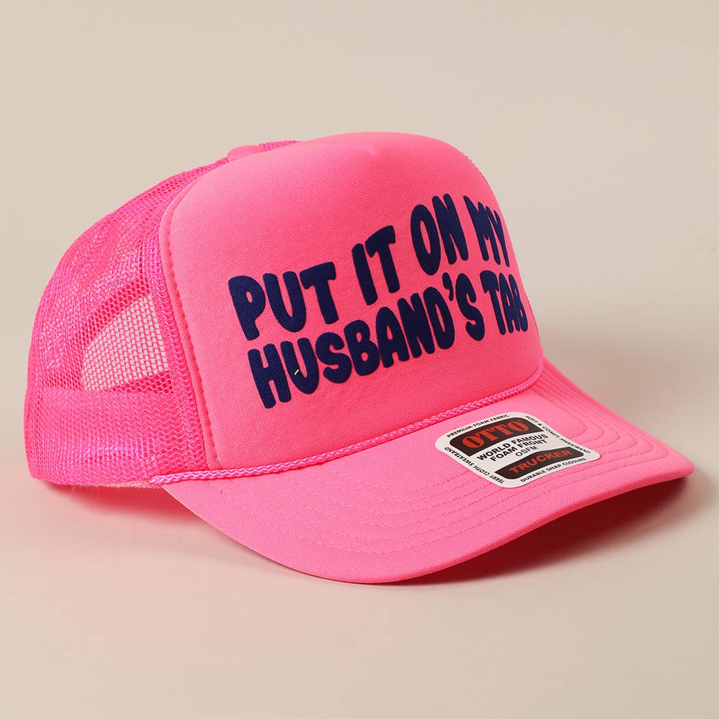 Fashion City - Wholesale Trucker Hat - Women's - Put It On My Husband's Tab Mesh Back Foam Trucker Hat9