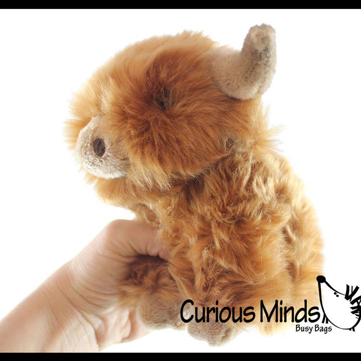 Curious Minds Toys - Wholesale Stuffed/plush toy – Kids & baby - 1 Plush Highland Cow - Heirloom Soft Hairy Cow Stuffed Anima4
