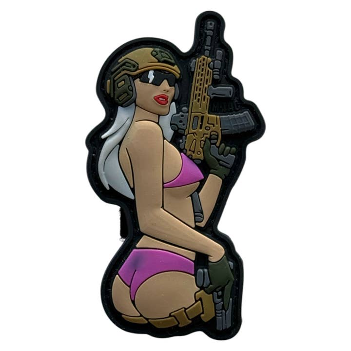 ARTPATCHES - Wholesale Patch - Tactical Pin-Up Girl V2 — PVC Patch