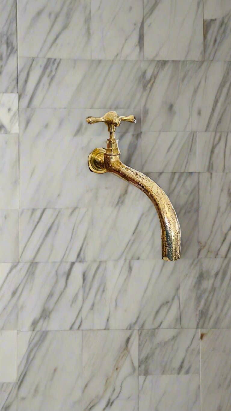 Palmeraies - Wholesale  - Unlacquered Brass Bathroom Faucet0