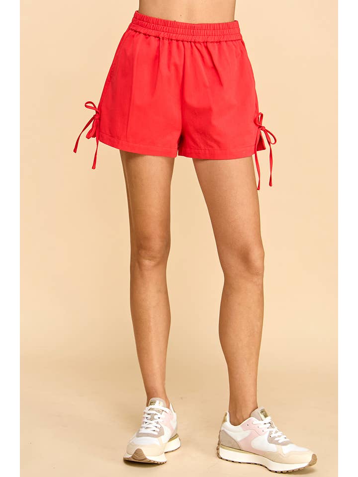 TCEC - Wholesale Shorts - Women's - CP10115-Denim Shorts With Side Pocket and Bow Tie.