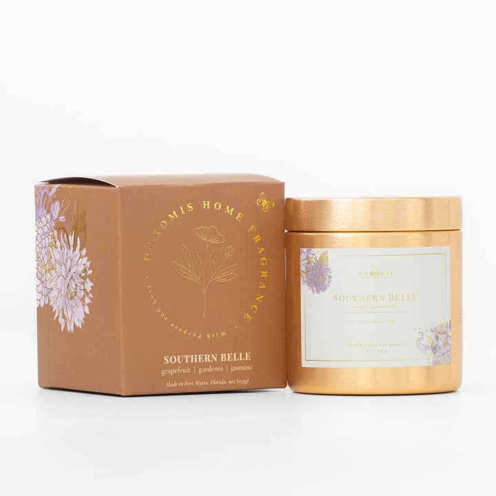 Southern Belle Coconut Soy Candle for wholesale by Nokomis Home Fragrance