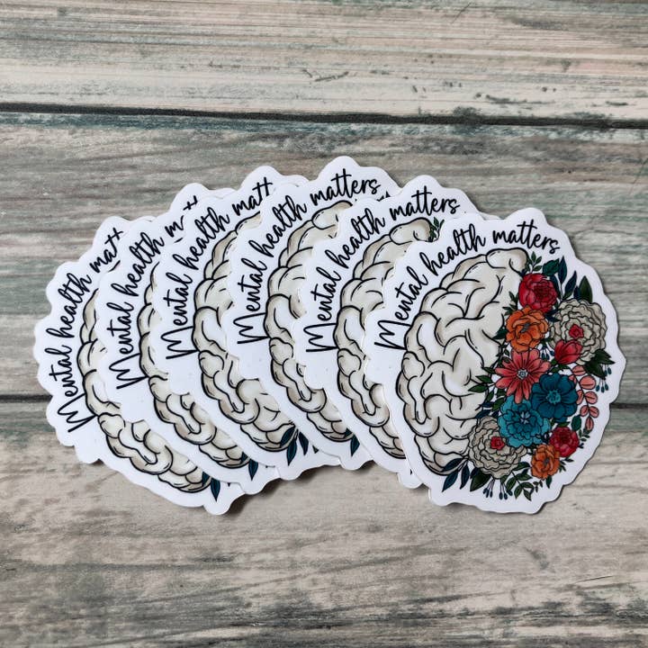 Zen and Meow - Wholesale Sticker - Mental Health Matters Sticker1