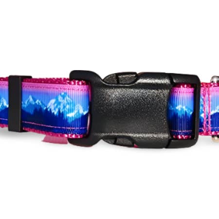 Rocky Mountain Hound - Wholesale Pet Collar - Dog - 1" Pink Mountain Dog Collar, Leash, or Martingale