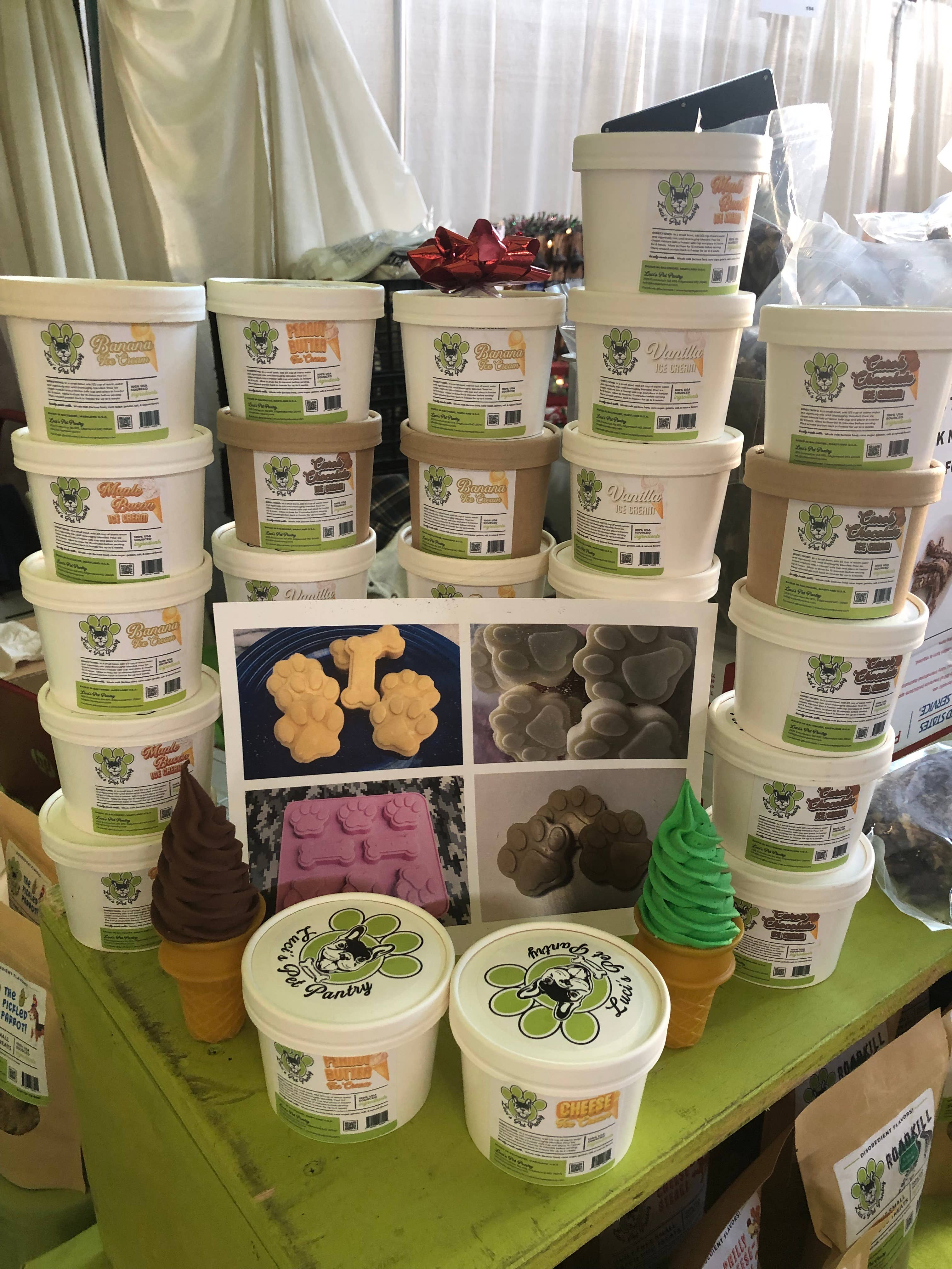 Luci's Pet Pantry - Wholesale Pet Treats - Dog - Dog Puppy Ice Cream Mix!  Frozen Treats!  Add Water & Freeze10