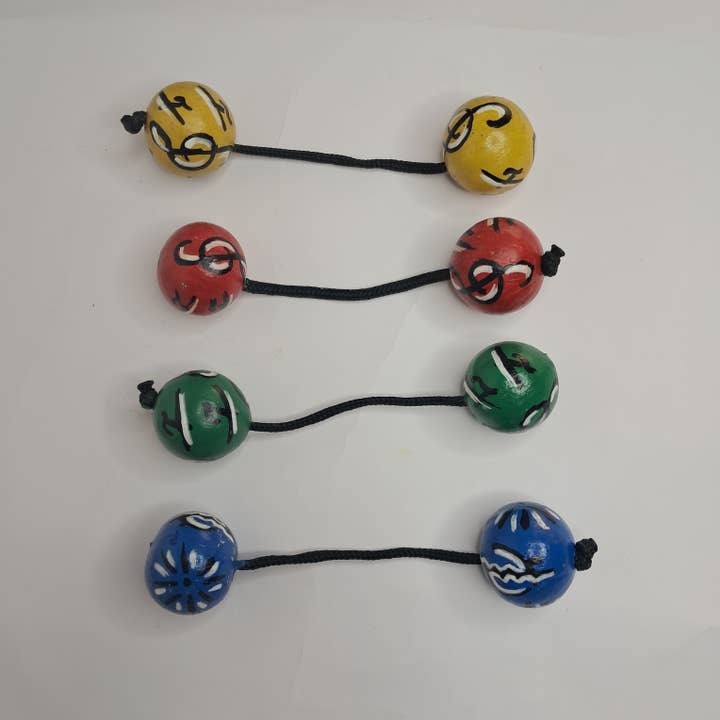 MadeinGhanaShop - Vente Instruments de musique - Asalato Kosh kash coloré et réglable - 1 pièce