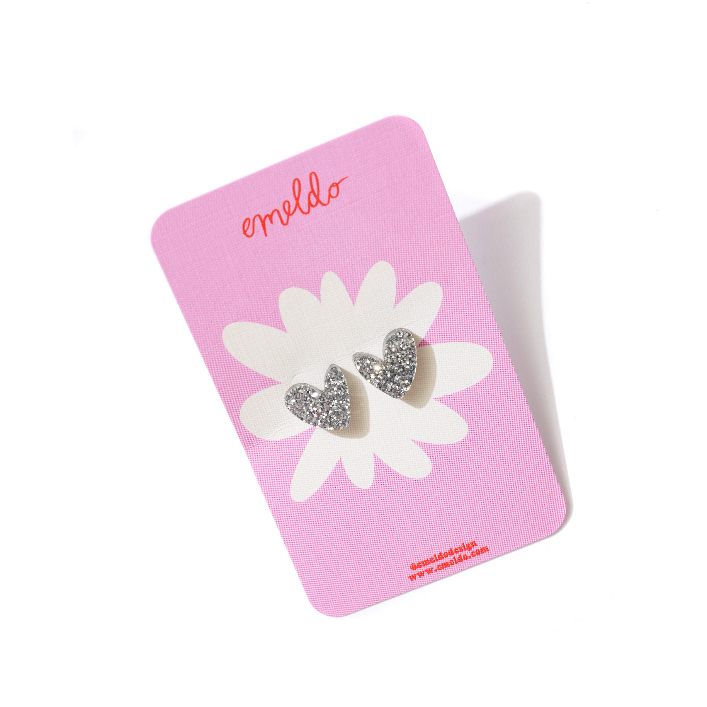 Emeldo - Wholesale Stud/Post Earrings - Heart Studs // Select Colour18