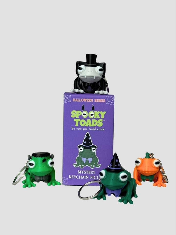 Spooky Toads Mystery Keychain Figure for wholesale by Lady Moon Co.®