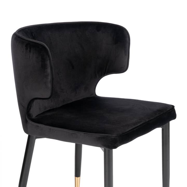 Statements by J – Engroshandel Stol – Kayla Buet Polstret Fløjl Spisebordsstol1