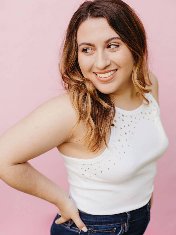 Starry Night Strappy Rib Crop Layering Tank for wholesale by Sakran & Shaw