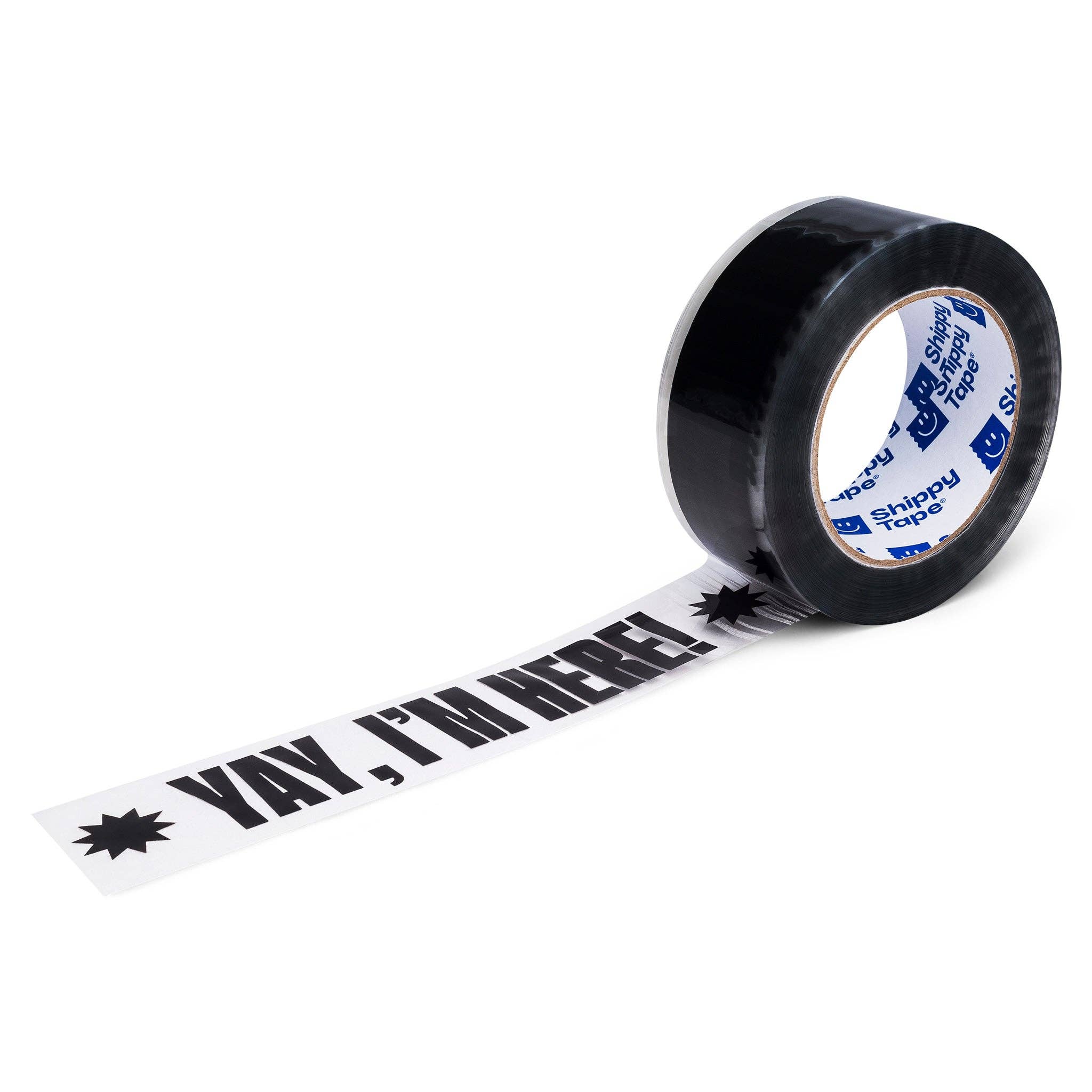 Shippy Tape – wholesale Tejp – Yay, jag är här! Frakttejp - Klar/Svart6