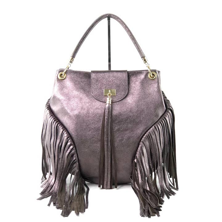 MILANO AMOUR - Wholesale Tote Bag - Women's - DOROTHEA LAMINATO FRANGE TOTE BAG11