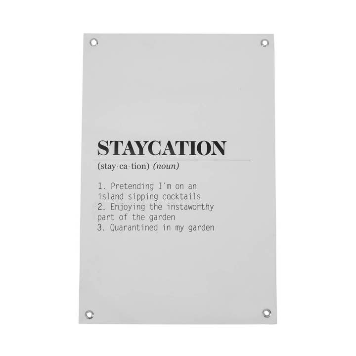 Housevitamin bv - Wholesale Poster - Garden Poster - PVC - Staycation - 40x60 cm0