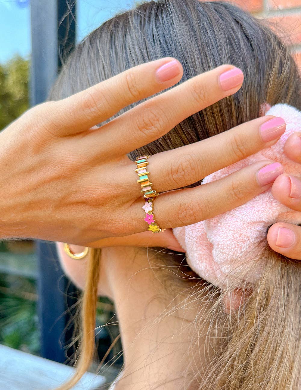 Elevated Faith – wholesale Band/stacked ring – Staggered Enamel Ring3