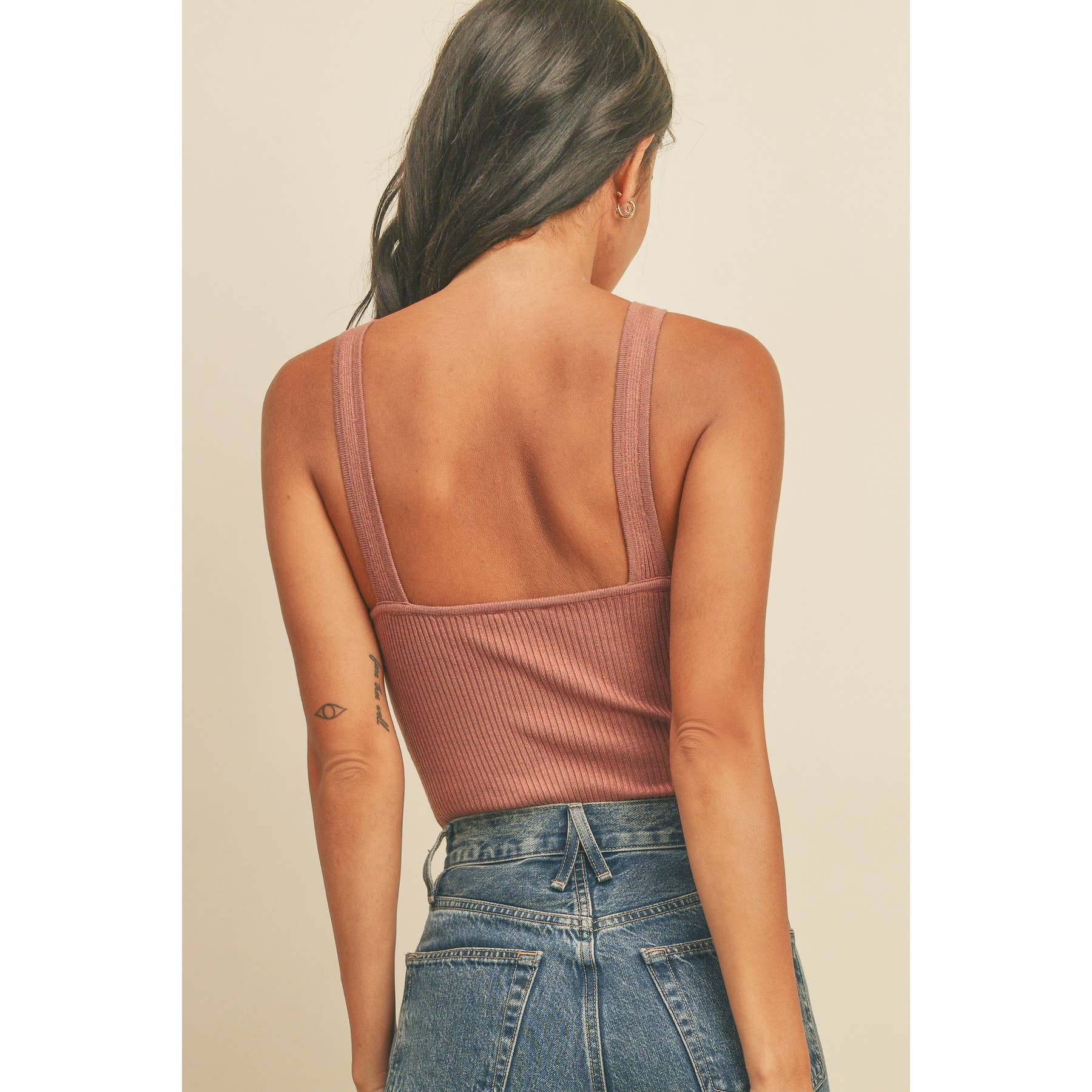 Dress Forum - Wholesale Bodysuit - Women's - Chevron Sleeveless Knitted Bodysuit (1)2