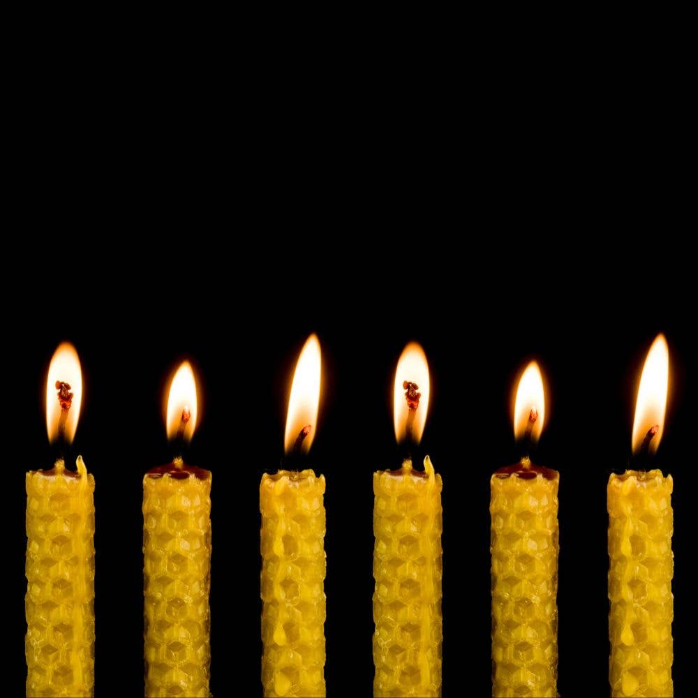 L'ABELLA MIEL - Venta al por mayor Cirios pequeños - L'ABELLAMEL Velas de cera de abeja 3 Packs de 6 Unidades3