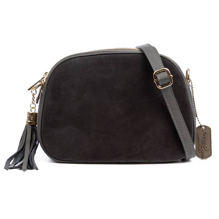 Aliminusa borsa a tracolla. Pelle autentica Scamosciata e Dollaro. per la vendita all'ingrosso da parte di FIRENZE ARTEGIANI