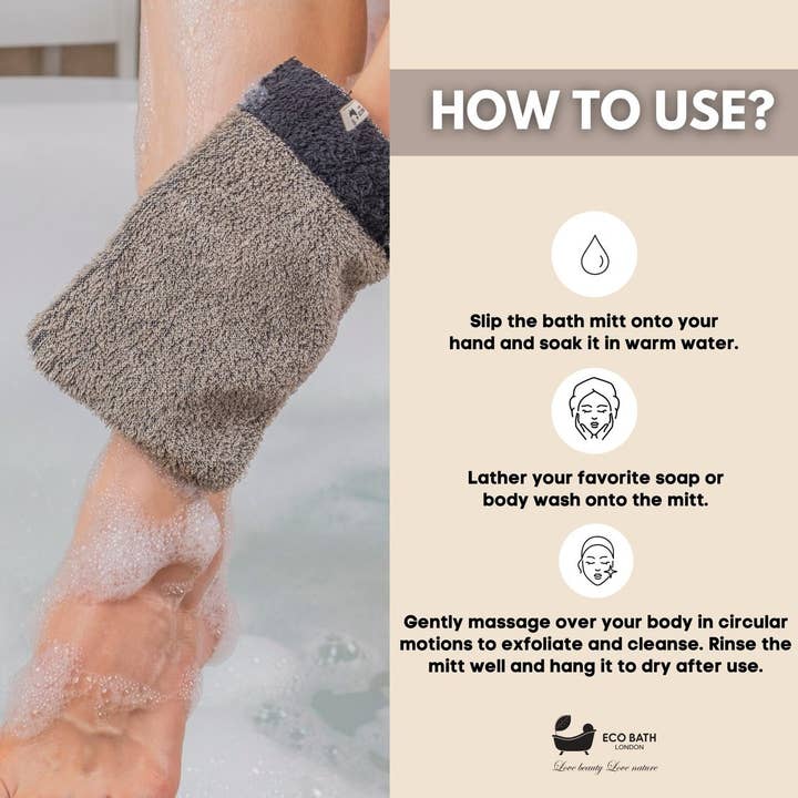 Eco Bath London - Wholesale Exfoliating gloves/mitts - Natural Sisal Hemp Bath Mitt4