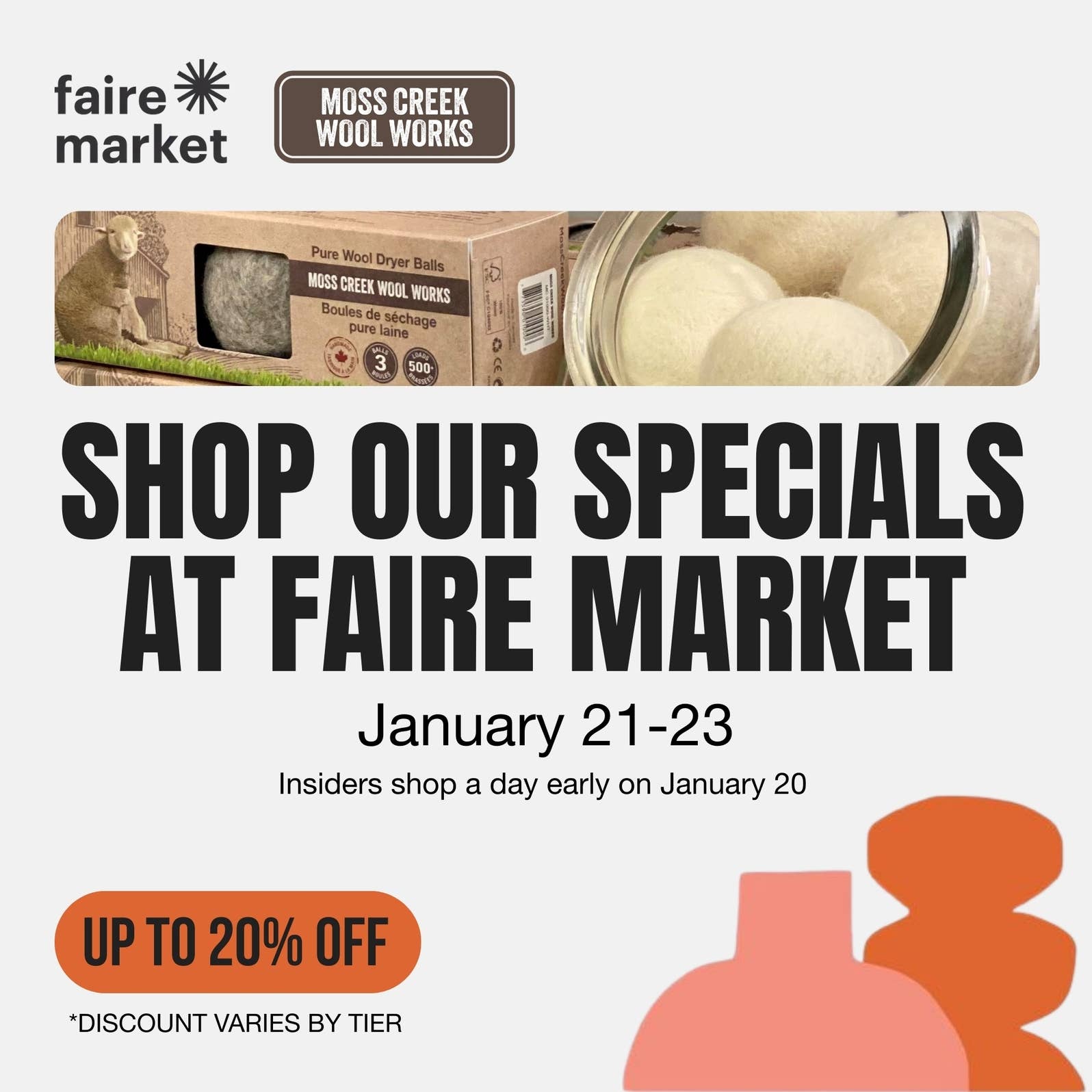 Moss Creek Wool Works | Wool Dryer Balls - Wholesale Dryer Balls - 100% Pure Wool Dryer Balls | 3-Pack Barn Box | White & gray10