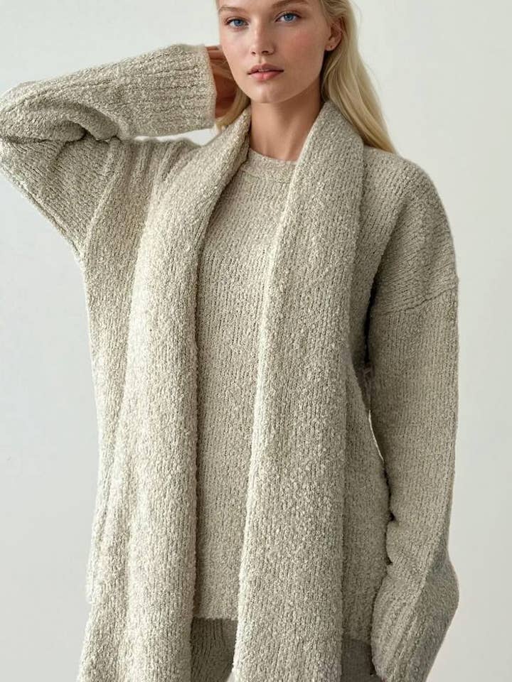 Anaz - Wholesale Lounge Set - Women's - 3-Piece Knit Co-ord Set4