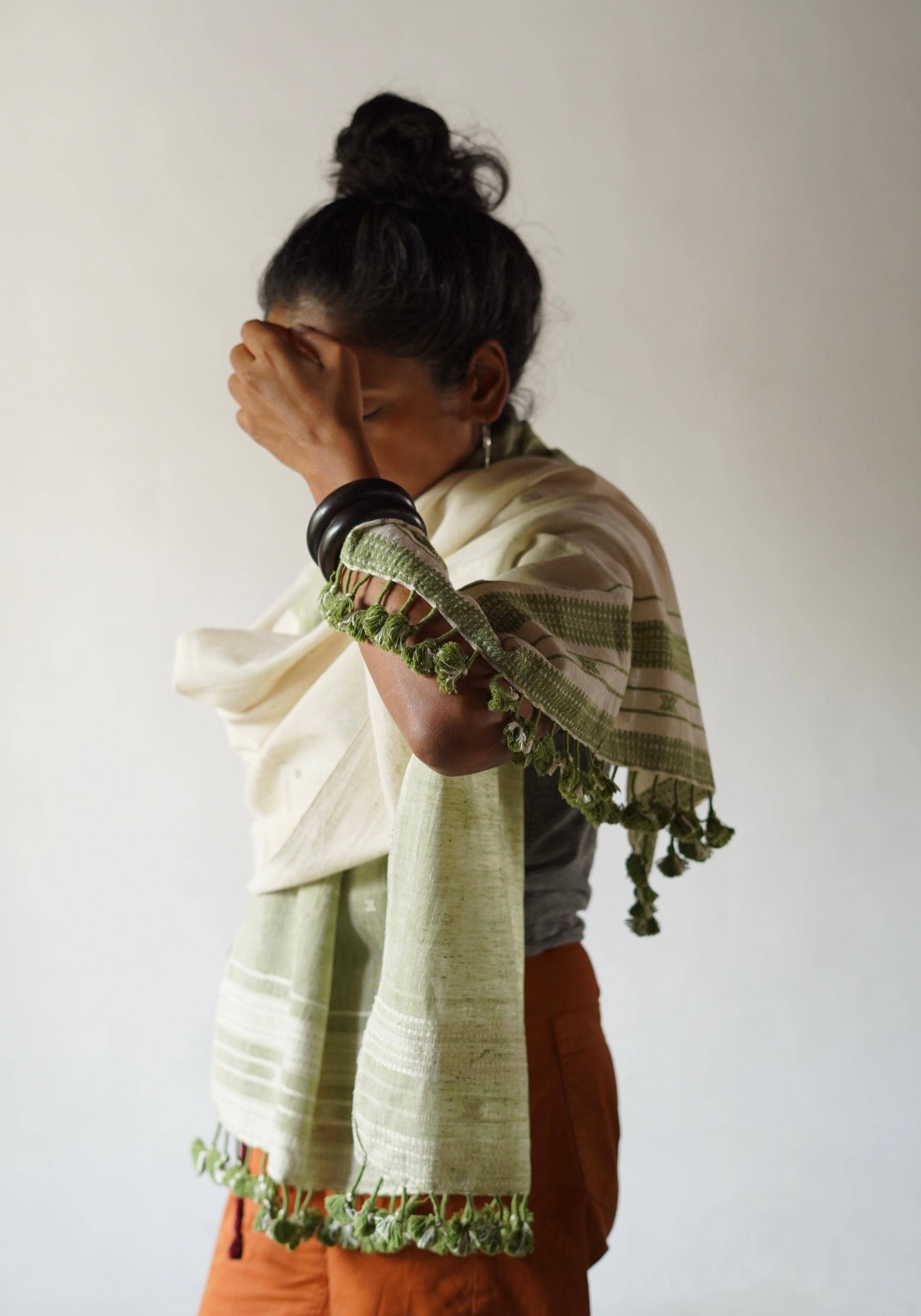 Annahmol - Wholesale Scarf - Unisex - Organic Indigenous Woven Cotton & Natural Dye Scarf8