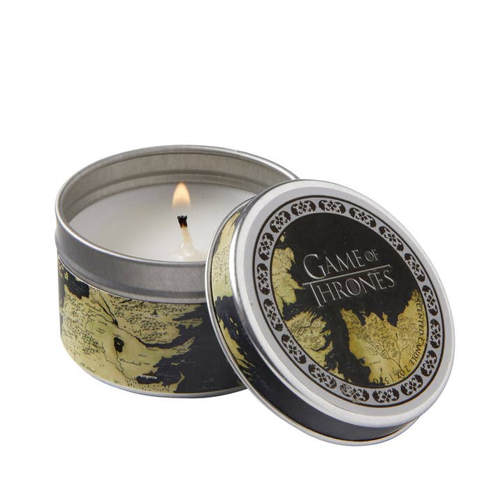 Game of Thrones Map Scented Candle (2 oz. - Vanilla) for wholesale by Insight Editions - #1 Pop Culture Publisher