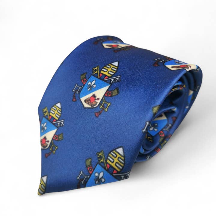 Pope Leo XIV Navy Necktie for wholesale by ProselyTies