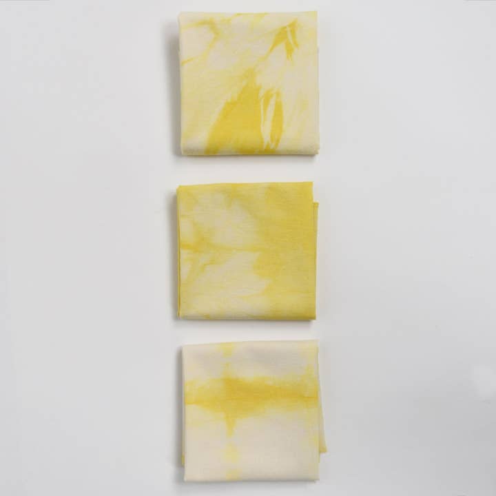 Organic Cotton Tie-Dyed Handkerchiefs -Yellow 3-Pack Bandana and other Purchase wholesale yellow handkerchief. Free returns & net 60 terms on Faire trending on Faire.