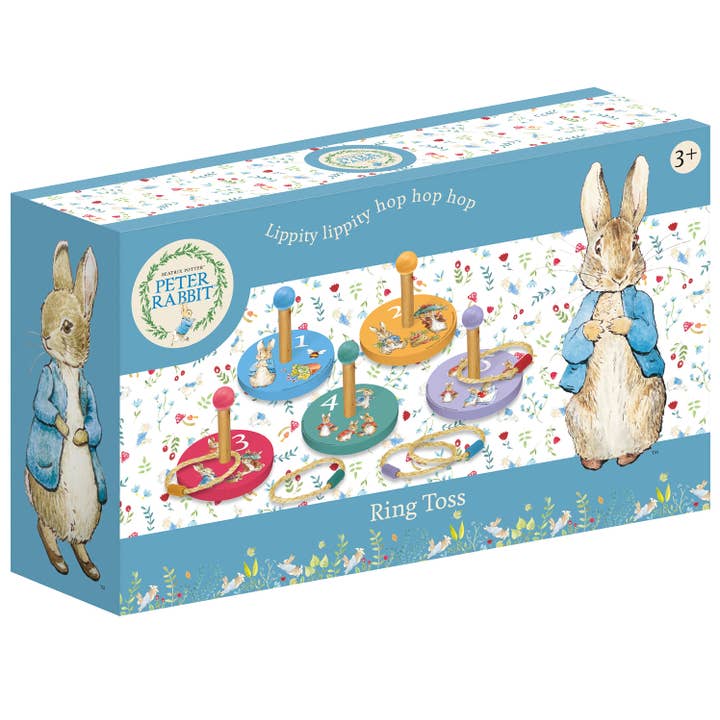 Peter Rabbit Children's Wooden Ring Toss Set - Fun For All The Family for wholesale by Robert Frederick Ltd