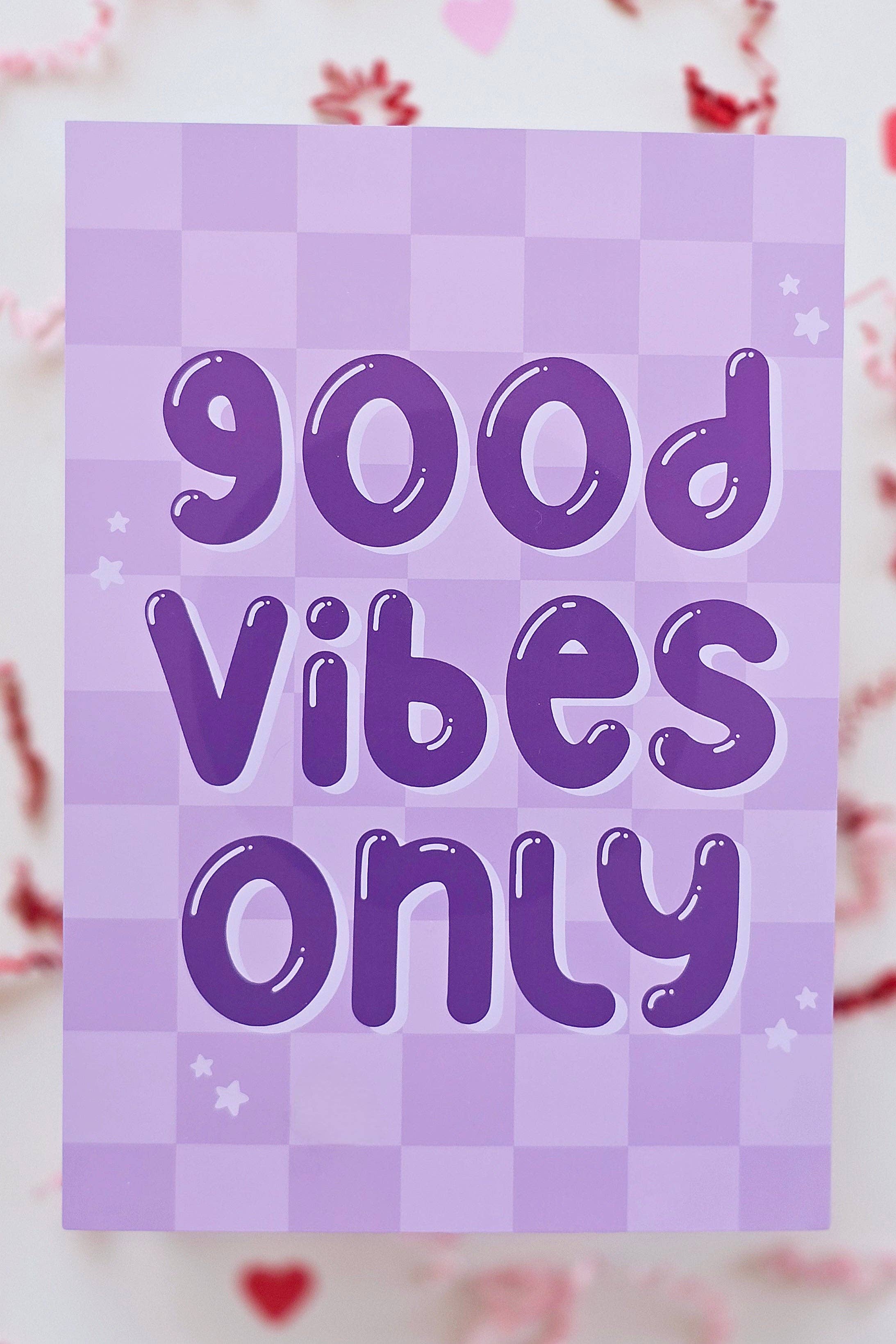 Rosage Studio - Vente Affiche d'art - Impression murale « Good Vibes Only »3