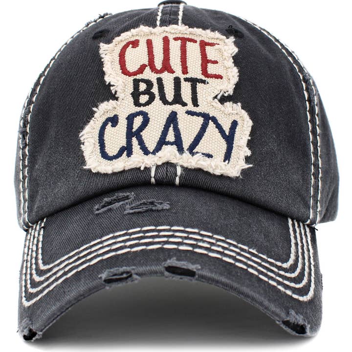 KBETHOS - Wholesale Hat Accessory - Women's - Cute But Crazy Vintage Ballcap