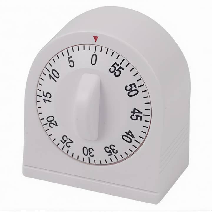 EcoQuality – Engroshandel Tidsur – Lang ringetimer, 60 minutters urskive, hvid