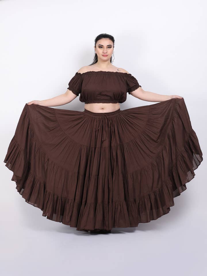 Wevez - Wholesale Skirt - Women's - American Tribal Style 25 Yards Cotton Renaissance skirt21