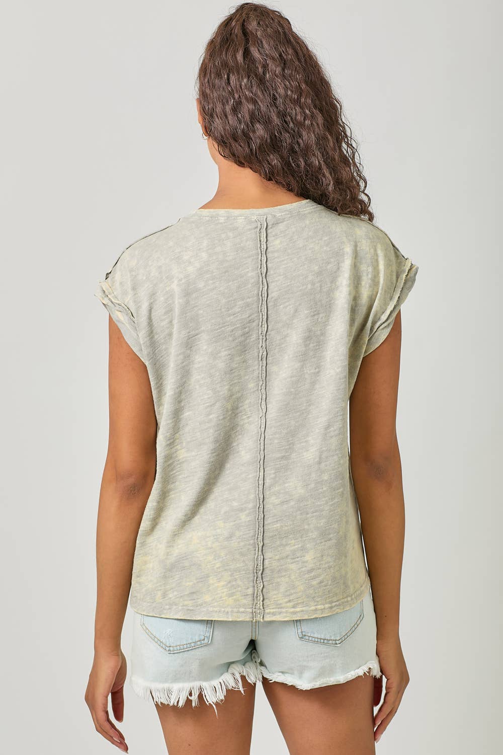 Mystree - Wholesale T-Shirt - Women's - 61119 Washed Slouchy Essential Tee3