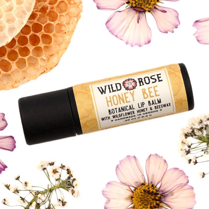 Honey Bee - Natural Lip Balm for wholesale by Wild Rose Herbs