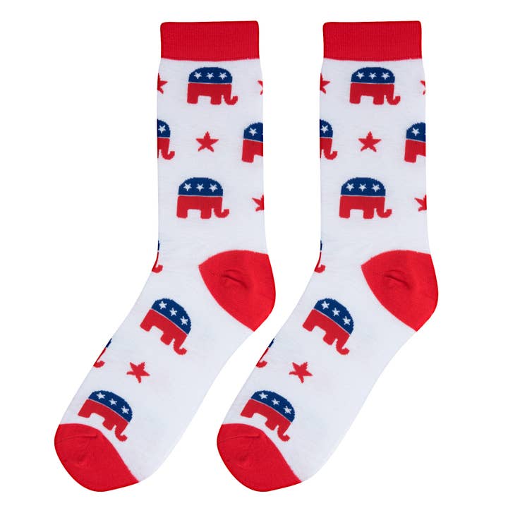 Crazy Socks - Wholesale Socks - Men's - Crazy Socks - Mens Crew - Republican