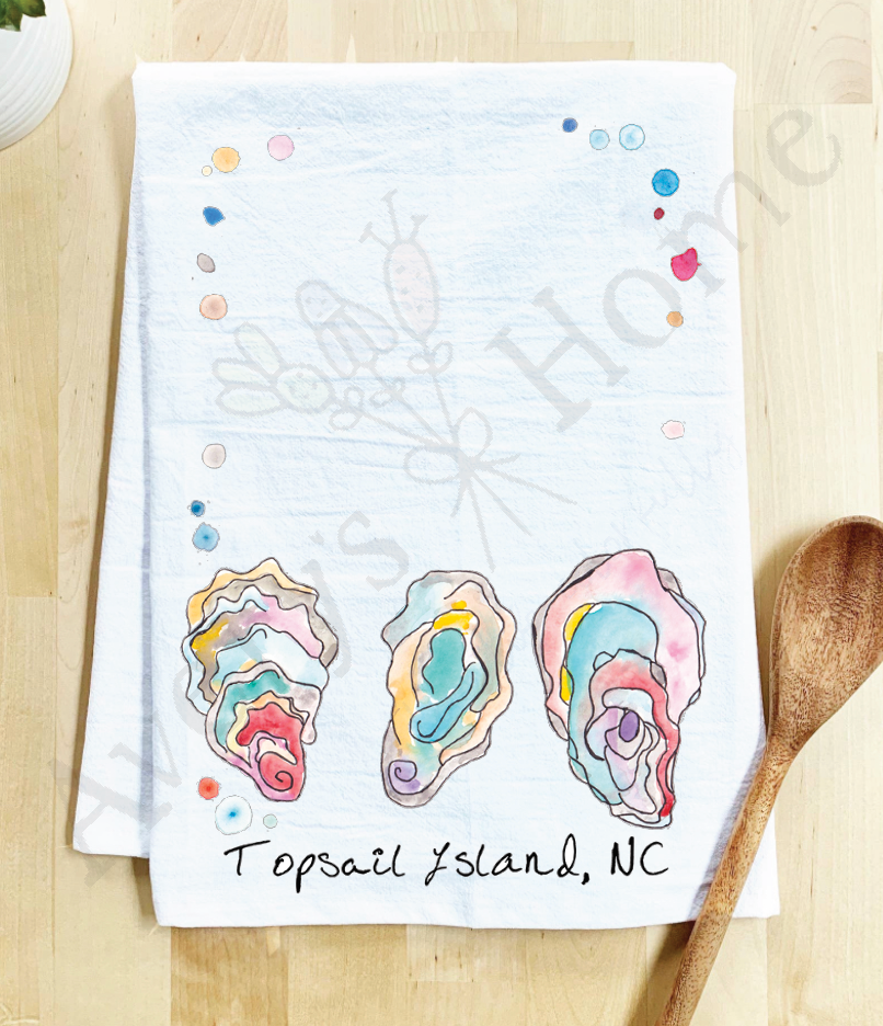 Avery's Home - Vente Torchons - Torchon Personnalisable Souvenir Océan Coquilles d'Huître34