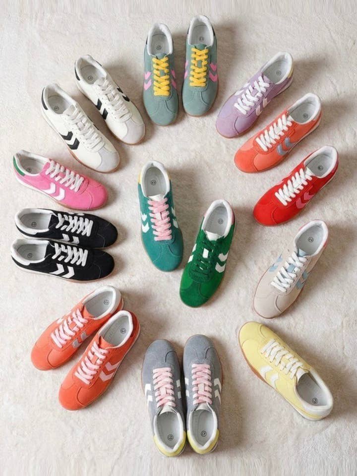 Dame Retro Lavtop Træningssko med Gummisål for engroshandel hos No Doubt Shoes