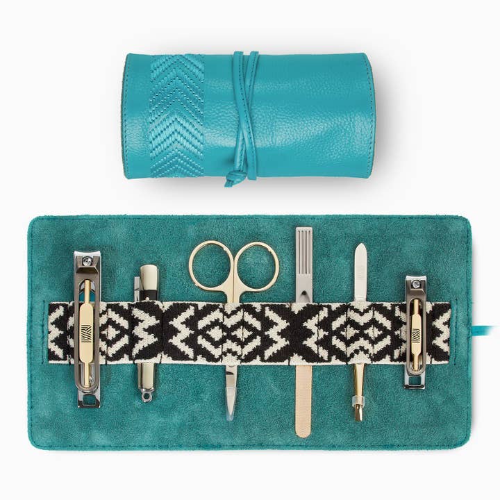 Gaucho Grooming Roll, Teal Blue for wholesale by Mantidy