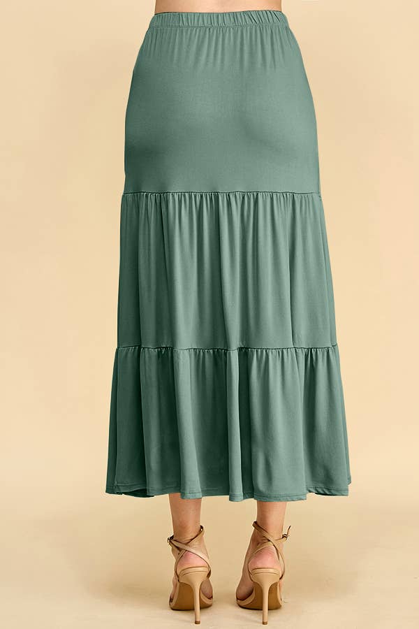 Heart & Hips - Wholesale Skirt - Women's - BJ50389 - TIERED MIDAXI SKIRT7