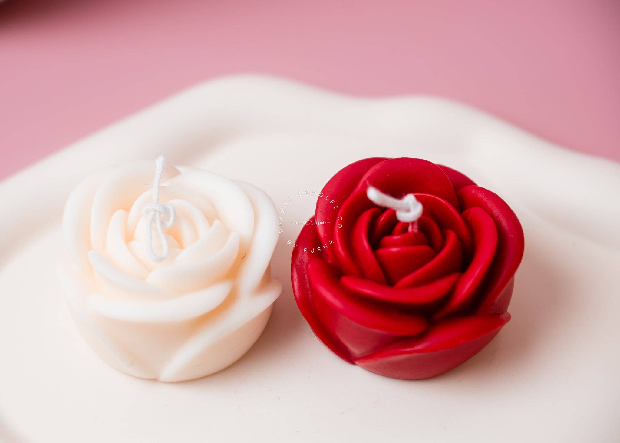 Bright Candles Co. – Großhandel Geschenkkerze – Rose Kerze1