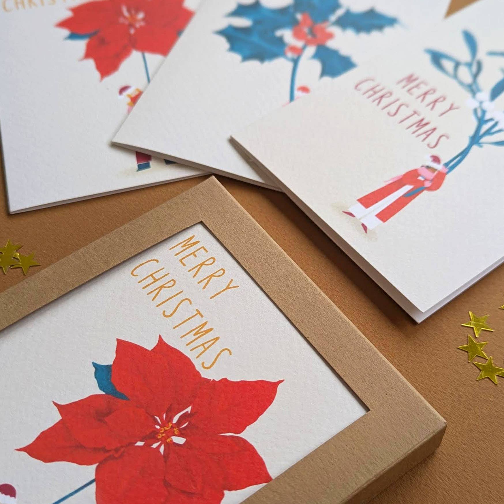 Elsa Rose Frere - Wholesale Christmas Card - Floral Christmas Card Pack3