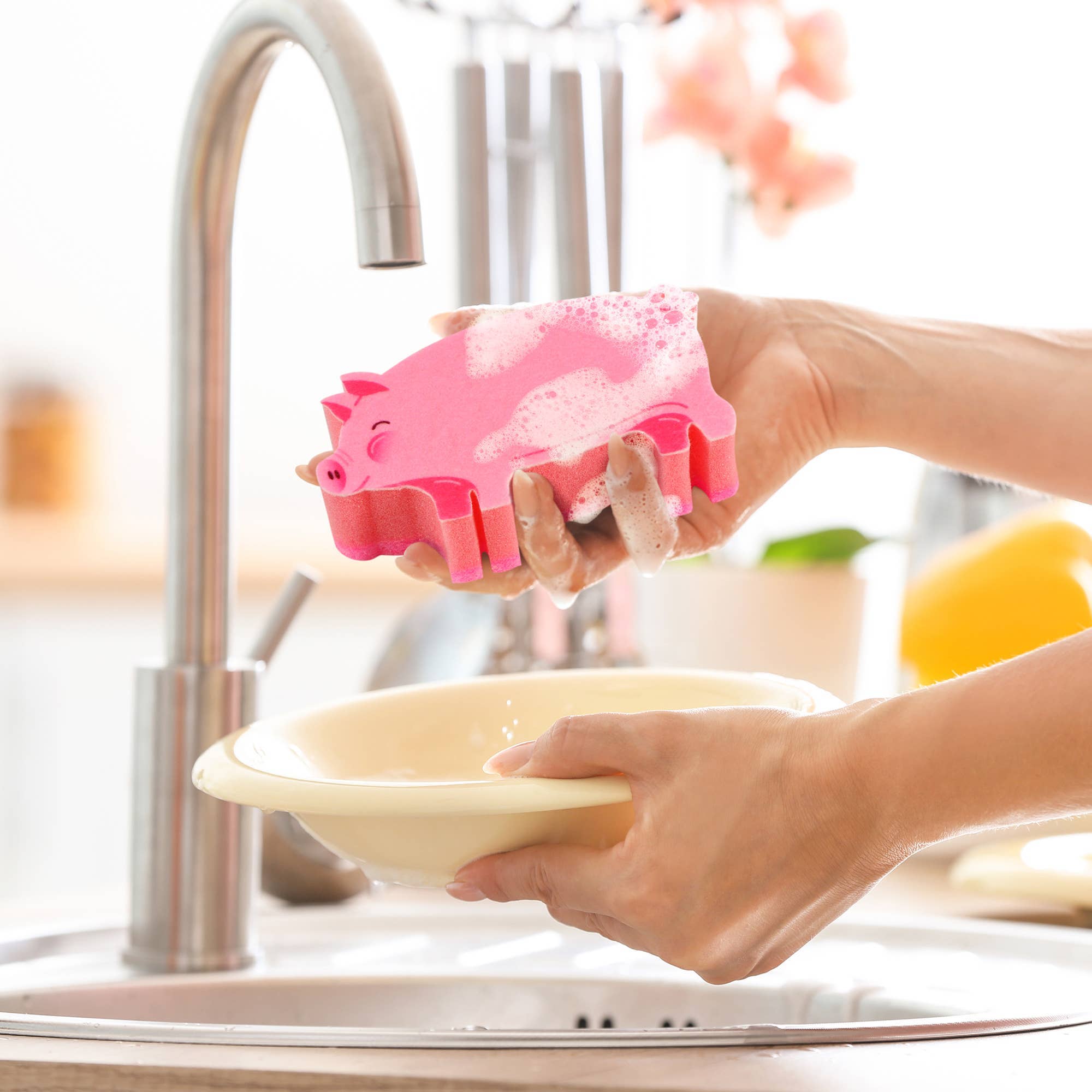 Fred & Friends - Wholesale Cleaning Sponge - Sponges - Pig Sty1