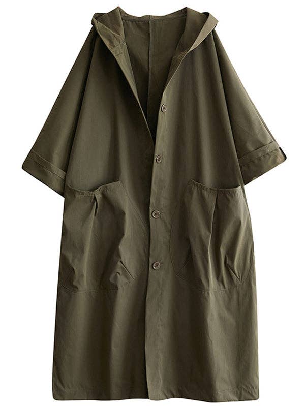 StyleGalX - Wholesale Trench Coat - Women's - Original Solid Hooded Trench Coats9
