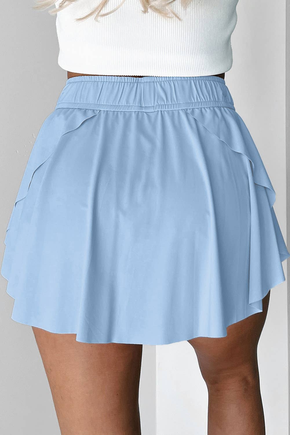 FULL TIME PURCHASE - Wholesale Skort - Women's - Drawstring High Waist Lined Tennis Skorts7