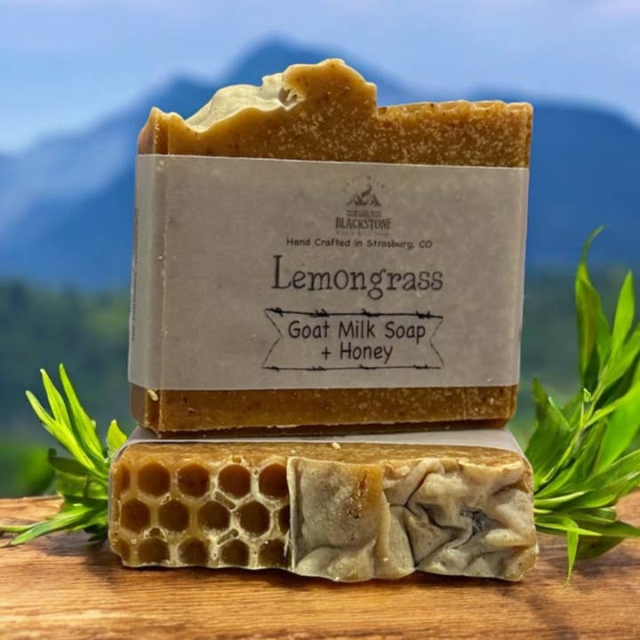 Lemongrass Goat Milk Soap for wholesale by Black Stone Ranch Goat Soap