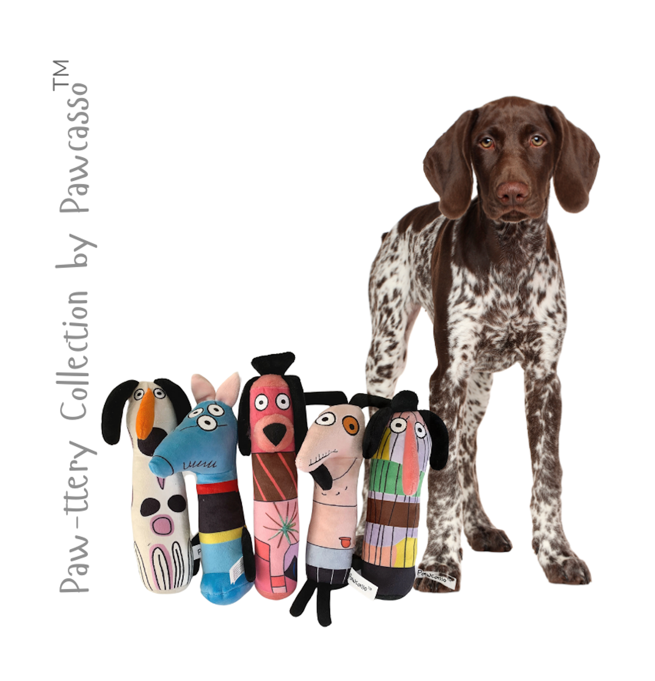 Pawcasso - Vendita all'ingrosso Peluche - Cani - Sognatore 3D5