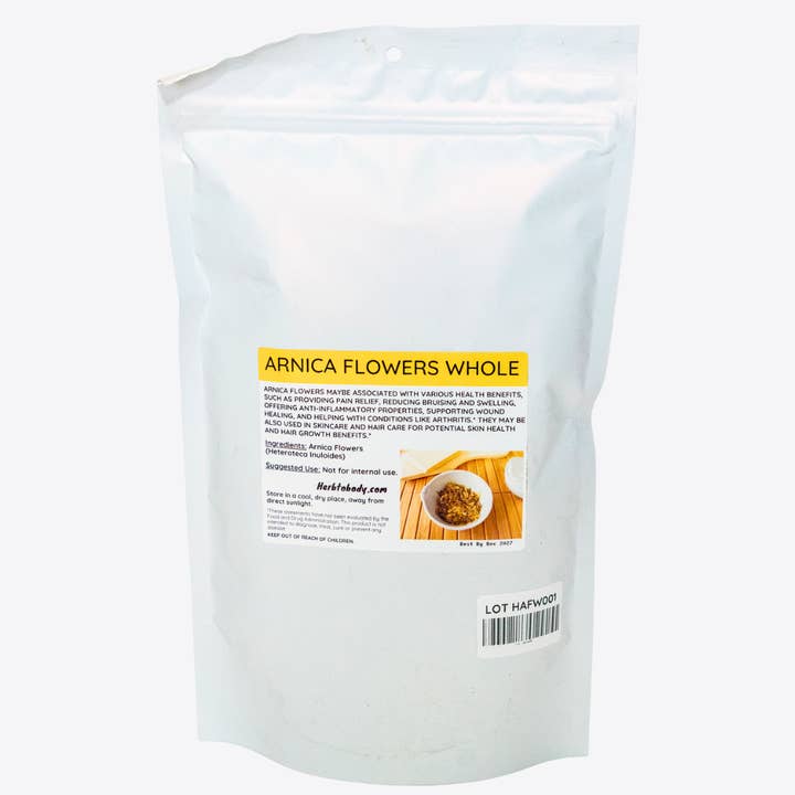 Herb To Body - Wholesale Herbs - Arnica Flowers Whole (Heteroteca inuloides) 4oz1